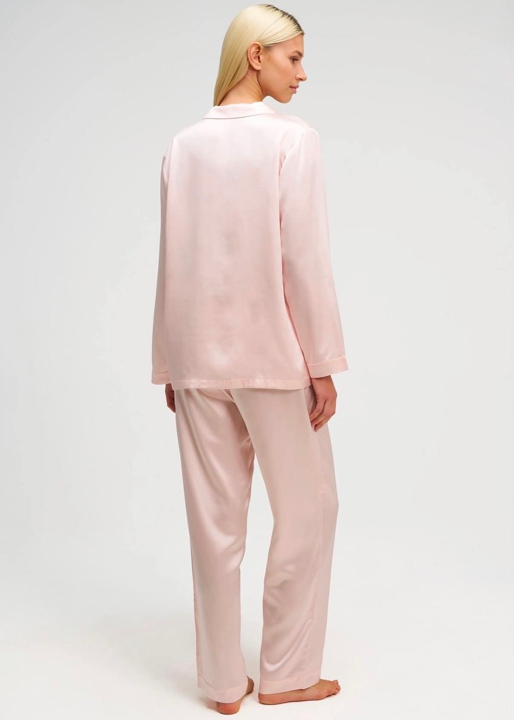 Pyjama en Soie - Rose Poudré