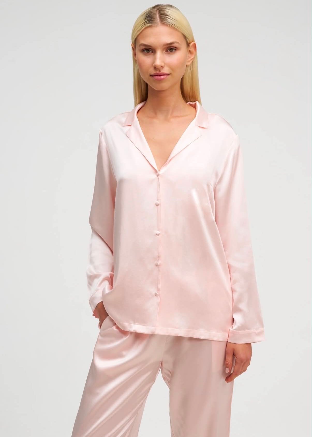Pyjama en Soie - Rose Poudré
