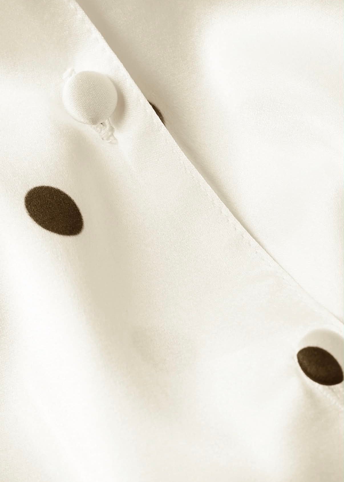 Pyjama en Soie - Satin À Pois