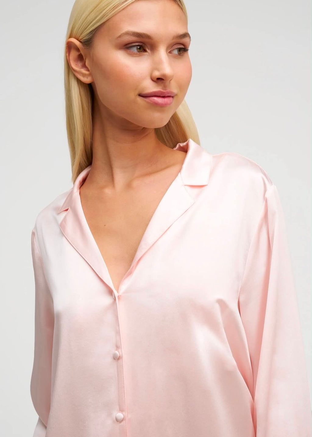 Pyjama en Soie - Rose Poudré