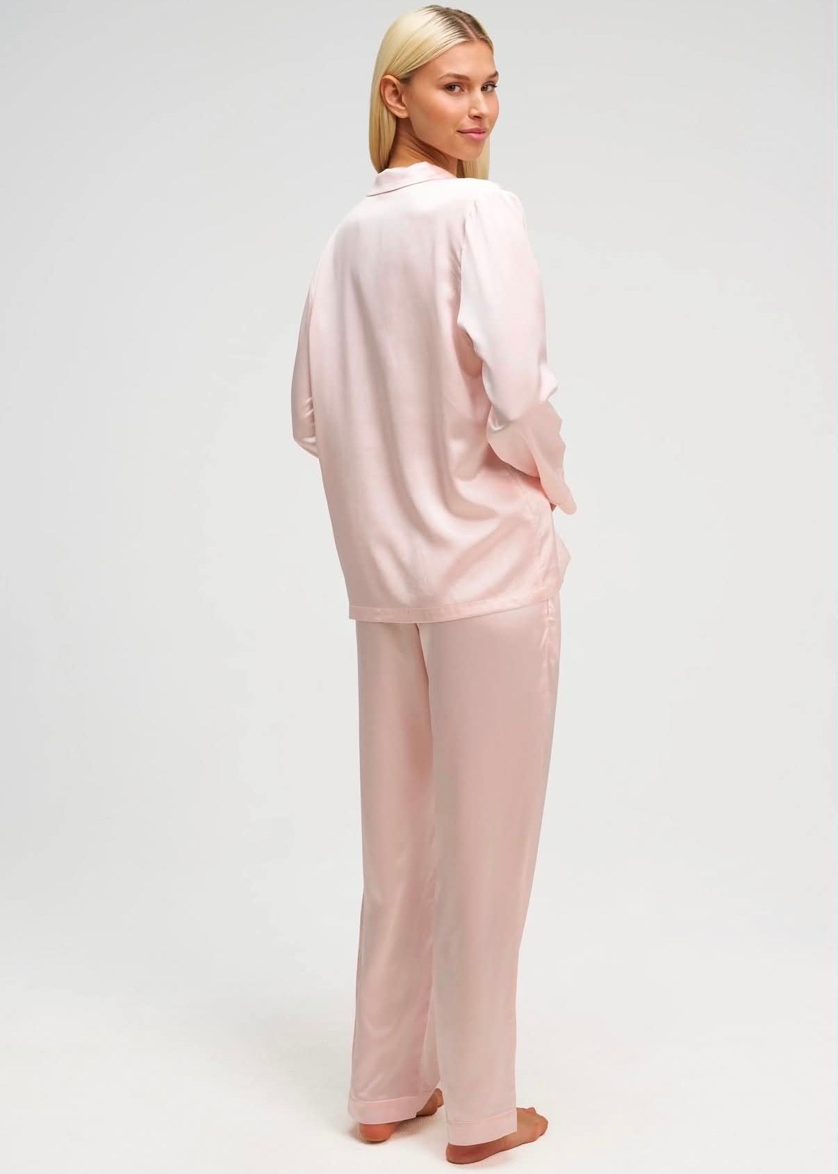 Pyjama en Soie - Rose Poudré