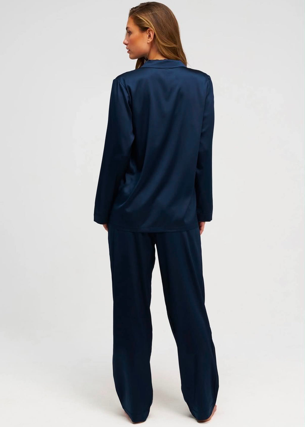 Pyjama en soie - Bleu Nuit