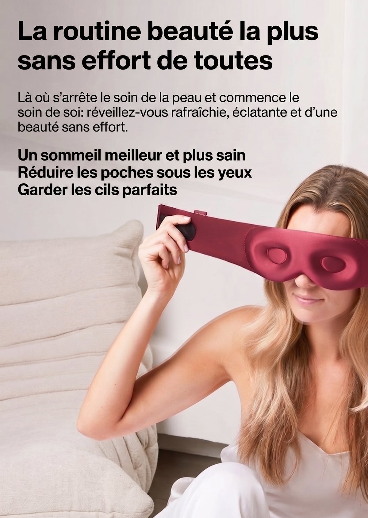 Masque Sommeil Douceur - Rouge Merlot