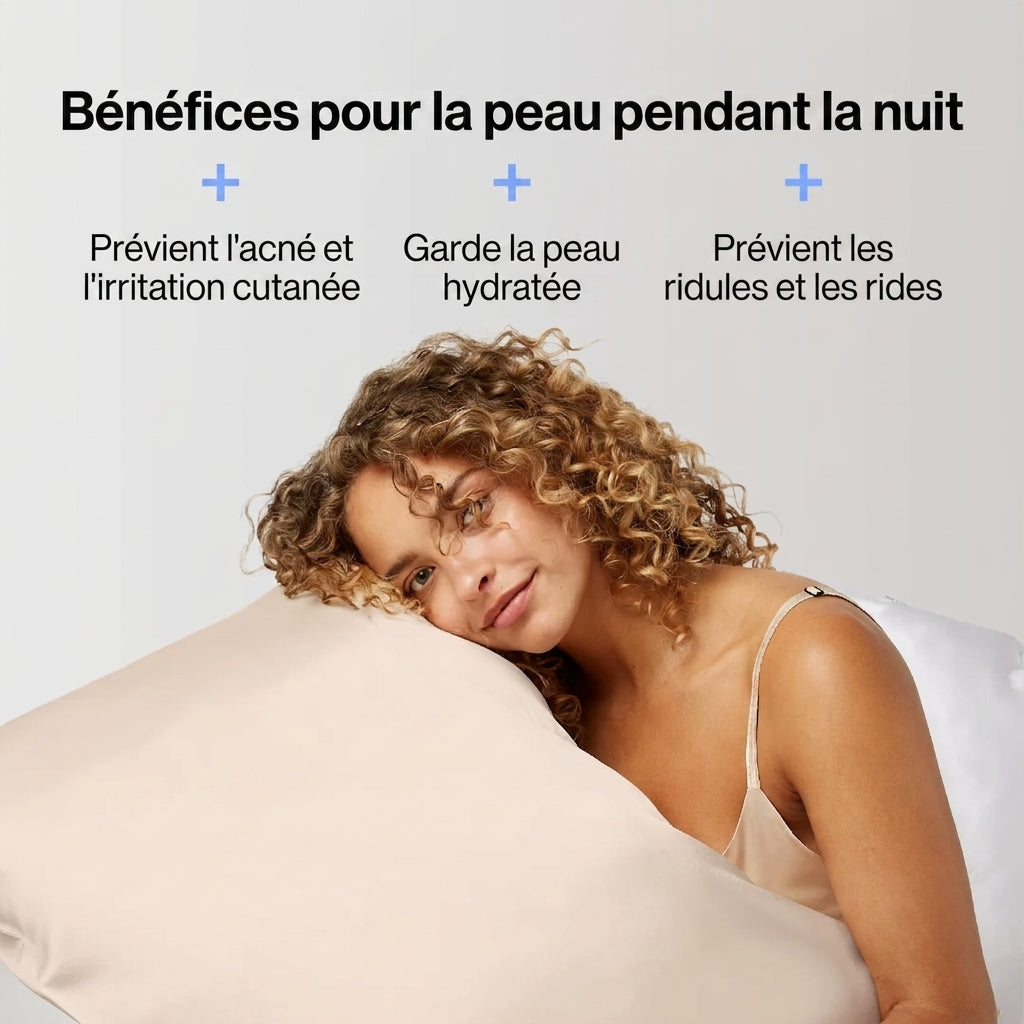 Taie En Soie Premium - Champagne