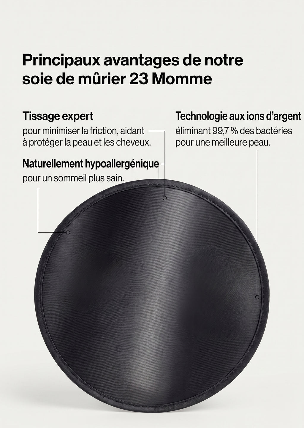 Masque Sommeil Douceur - Noir Ébène