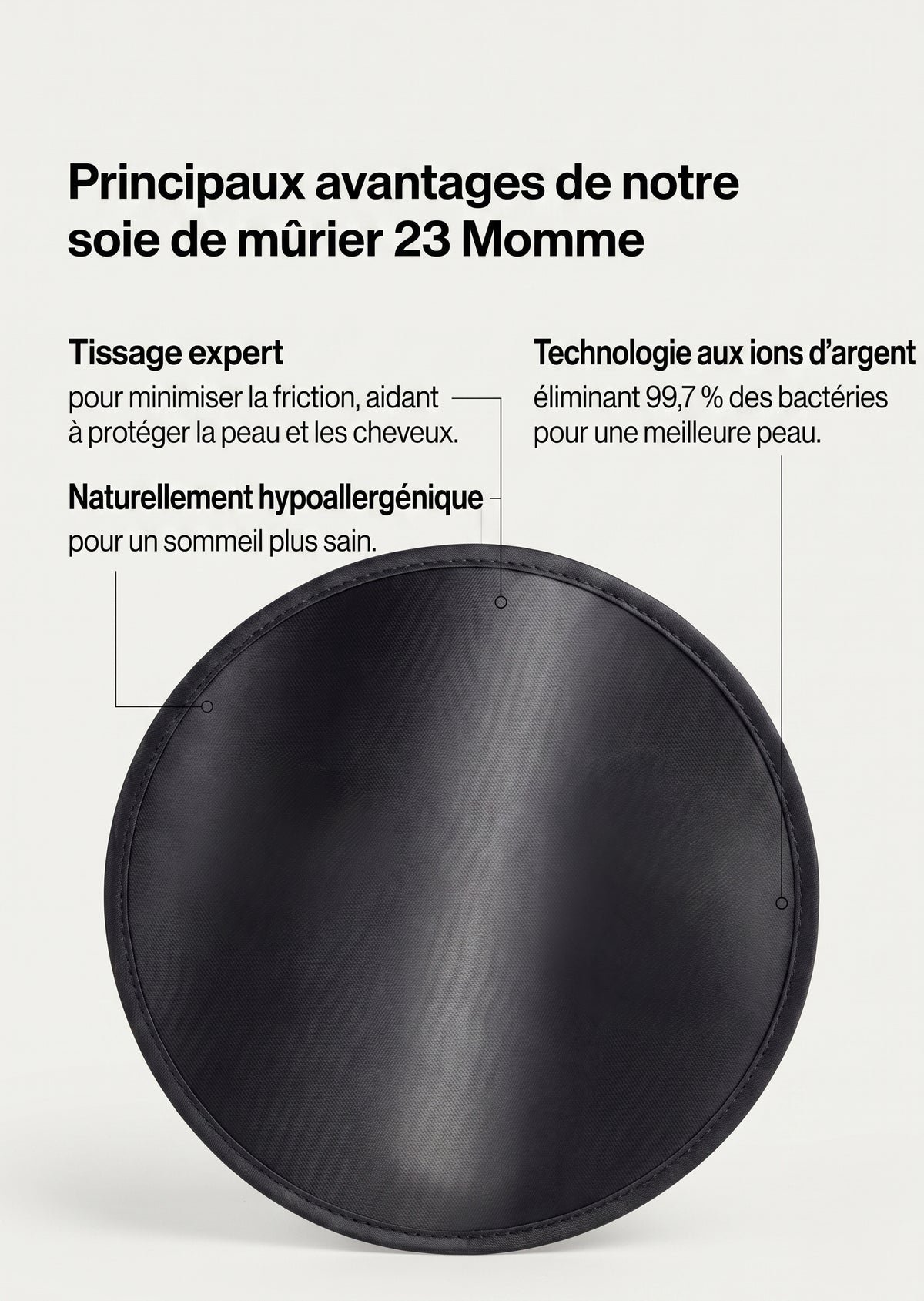 Masque Sommeil Douceur - Noir Ébène