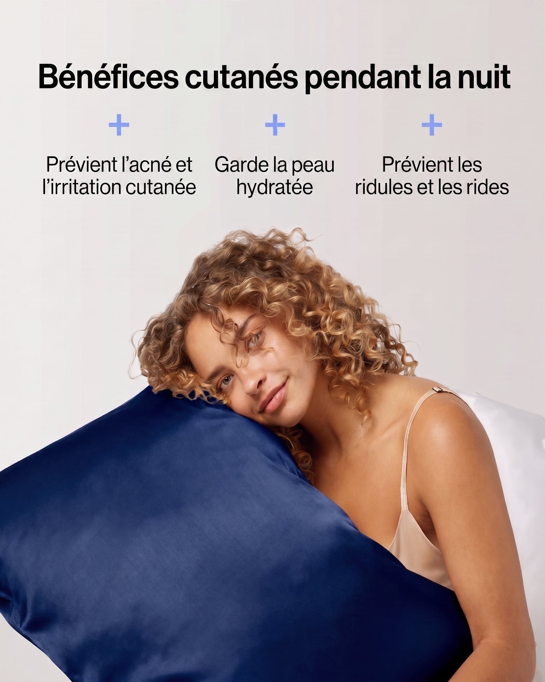 Taie En Soie Premium - Bleu Nuit