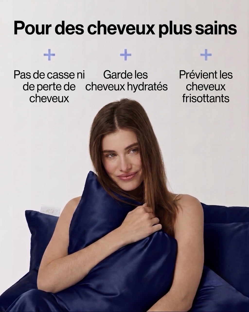Taie En Soie Premium - Bleu Nuit