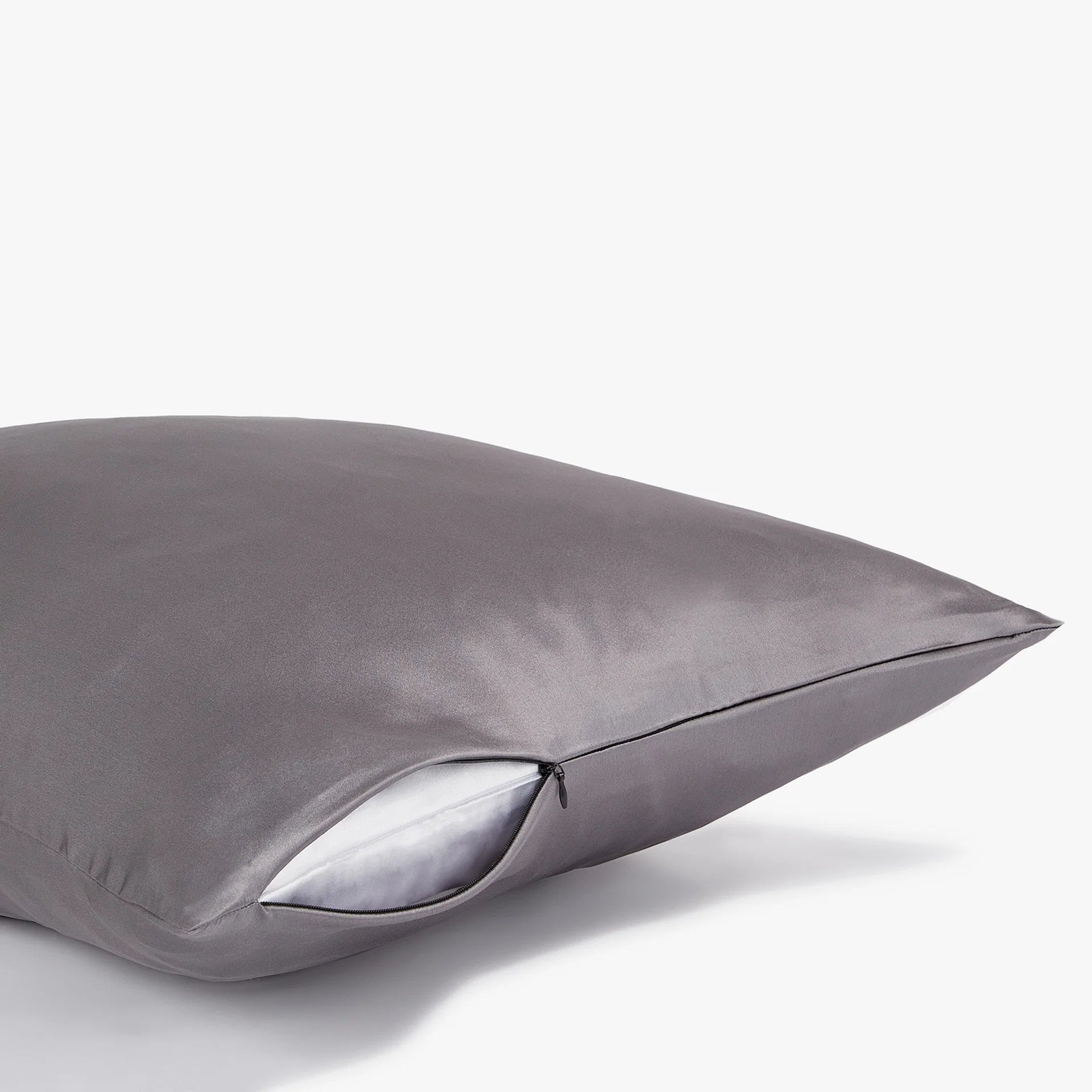 Taie En Soie Premium - Gris Perle