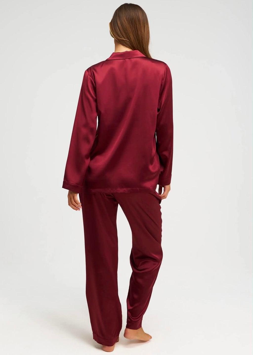 Pyjama en Soie - Rouge Merlot