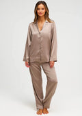 Pyjama en Soie - Taupe Nacré